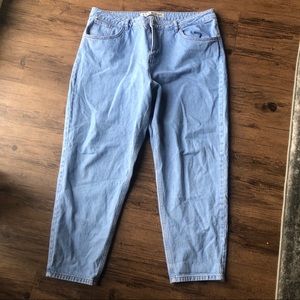 Light Wash Straight Leg Mom Jeans